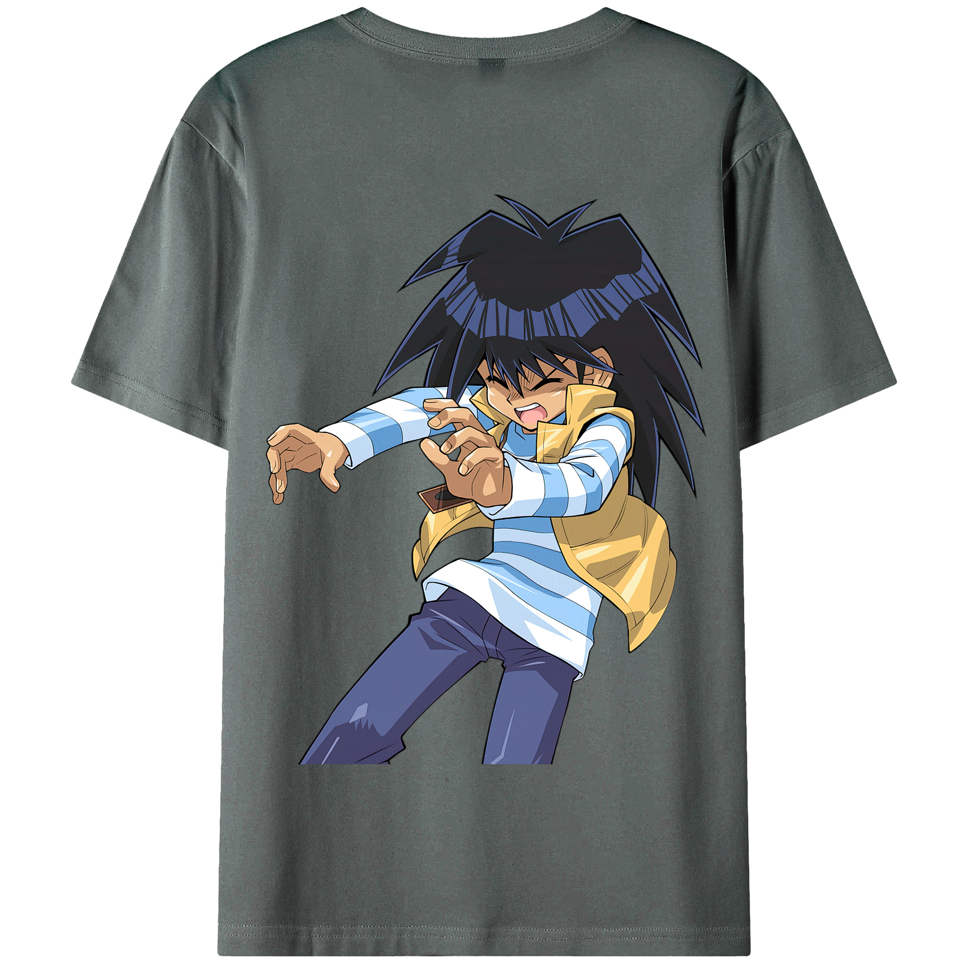 （画像用） 遊☆戯☆王 Yu-Gi-Oh! 綿100％半袖Tシャツ（背面プリント）